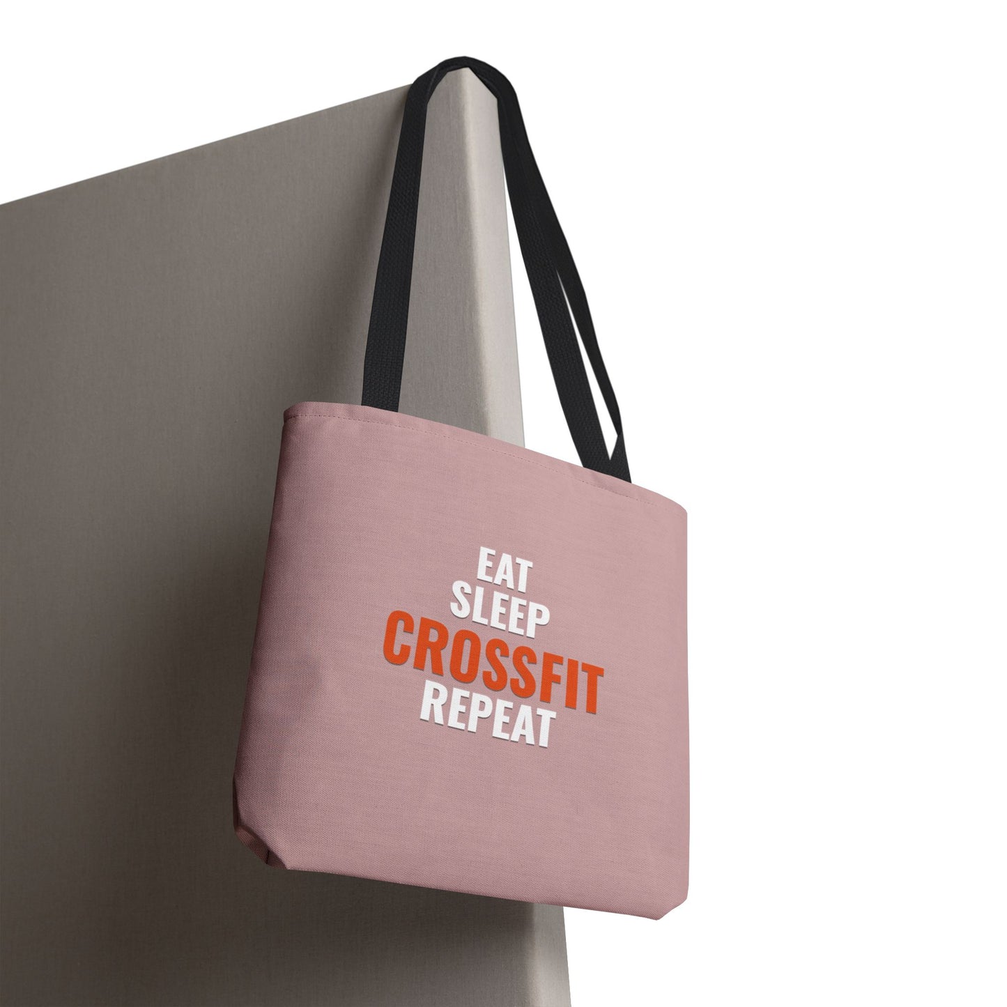 Eat Sleep CrossFit Repeat Tote Bag — Gym Workout Canvas Tote for CrossFitters