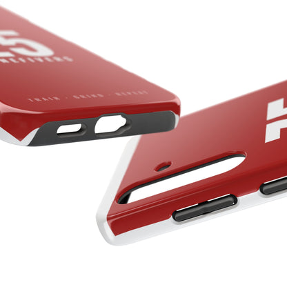 Z5 ZoneFivers Tough Phone Case – Red "Train • Grind • Repeat" Protective Cover