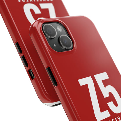 Z5 ZoneFivers Tough Phone Case – Red "Train • Grind • Repeat" Protective Cover