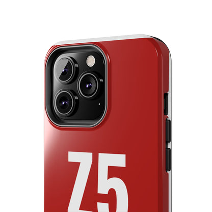 Z5 ZoneFivers Tough Phone Case – Red "Train • Grind • Repeat" Protective Cover