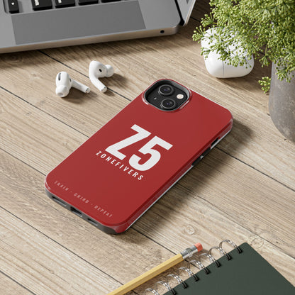 Z5 ZoneFivers Tough Phone Case – Red "Train • Grind • Repeat" Protective Cover
