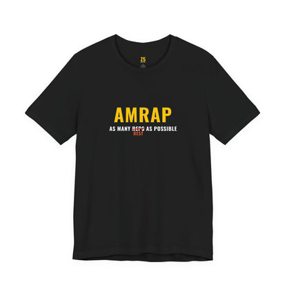 AMRAP Fitness T‑Shirt — "As Many Reps As Possible" Workout Tee