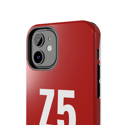 Z5 ZoneFivers Tough Phone Case – Red "Train • Grind • Repeat" Protective Cover