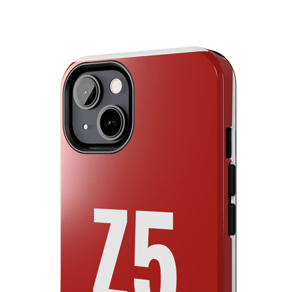 Z5 ZoneFivers Tough Phone Case – Red "Train • Grind • Repeat" Protective Cover