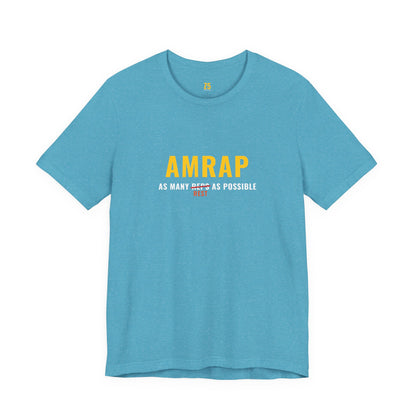 AMRAP Fitness T‑Shirt — "As Many Reps As Possible" Workout Tee