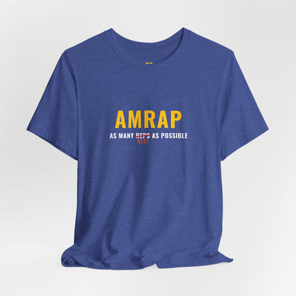 AMRAP Fitness T‑Shirt — "As Many Reps As Possible" Workout Tee