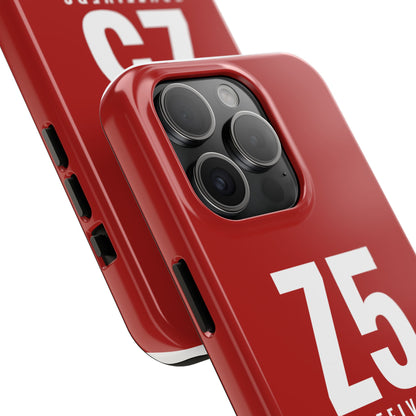 Z5 ZoneFivers Tough Phone Case – Red "Train • Grind • Repeat" Protective Cover