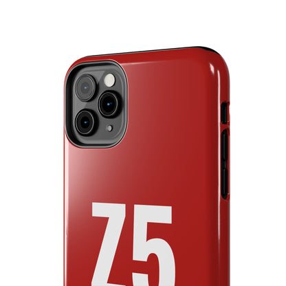 Z5 ZoneFivers Tough Phone Case – Red "Train • Grind • Repeat" Protective Cover