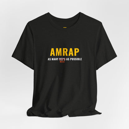 AMRAP Fitness T‑Shirt — "As Many Reps As Possible" Workout Tee