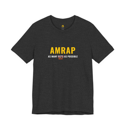 AMRAP Fitness T‑Shirt — "As Many Reps As Possible" Workout Tee