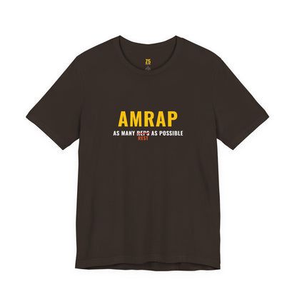 AMRAP Fitness T‑Shirt — "As Many Reps As Possible" Workout Tee