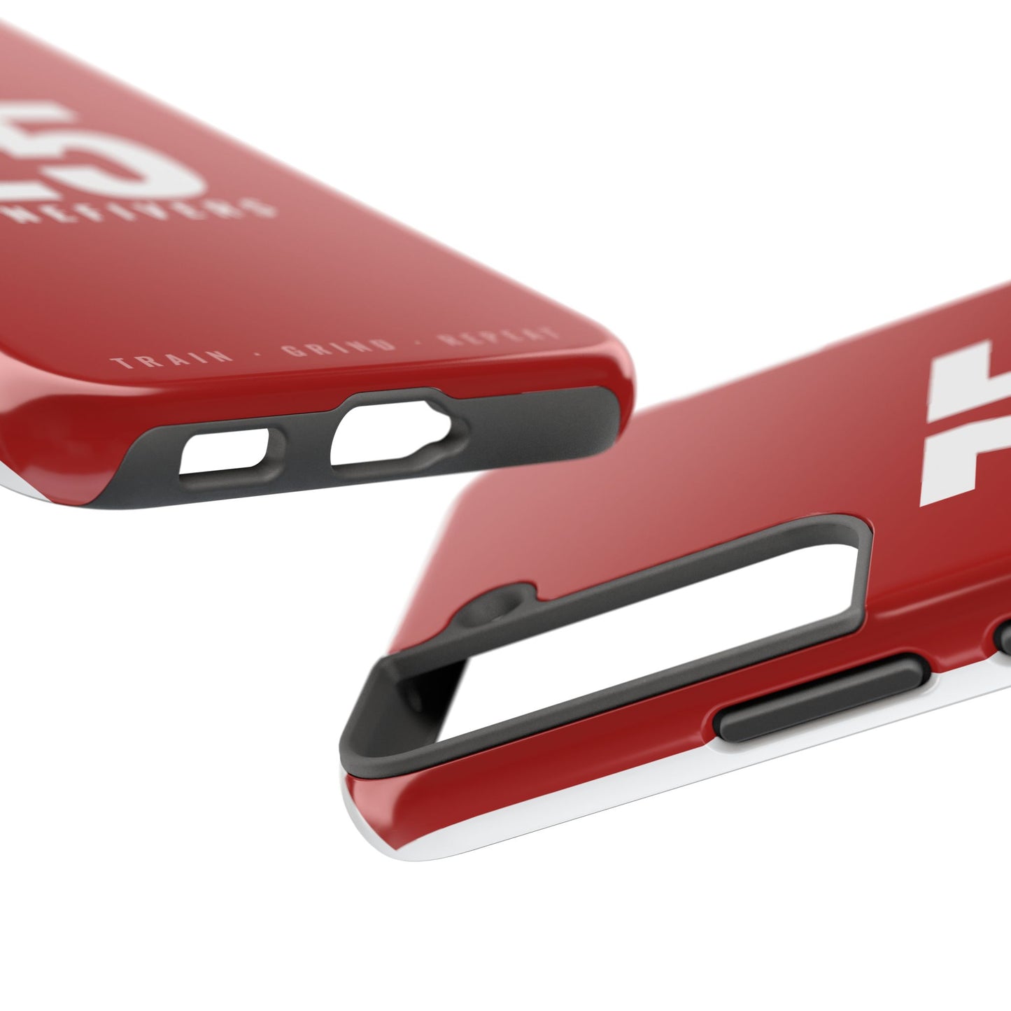 Z5 ZoneFivers Tough Phone Case – Red "Train • Grind • Repeat" Protective Cover